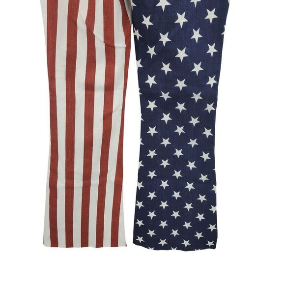 Judy Blue USA Flag High Waist Flare‎ Jeans 7/28 Cotton Patriotic Stars Stripes - Picture 13 of 14